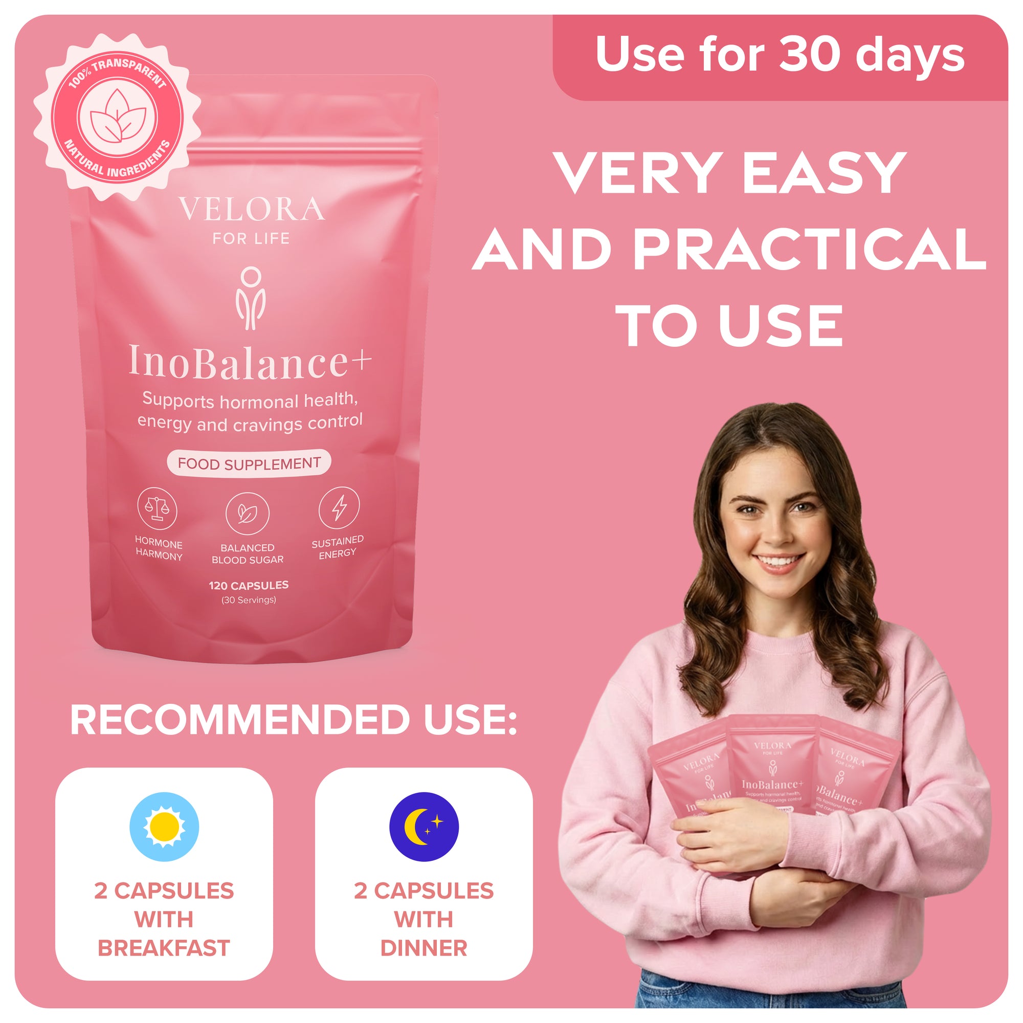 Daily hormonal support for balance &amp; energy